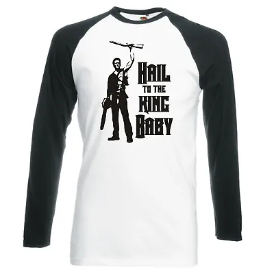 Buy Inspired By The Evil Dead  Hail To The King Baby  Longsleeve Baseball T-shirt • 16.99£