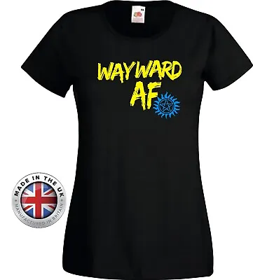 Buy Supernatural WAYWARD AF Sam + Dean T-Shirt Unisex + Ladies Fitted.Printed Black • 14.99£