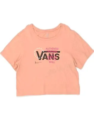 Buy VANS Womens Crop Graphic T-Shirt Top UK 18 XL Pink Cotton UK08 • 8.34£
