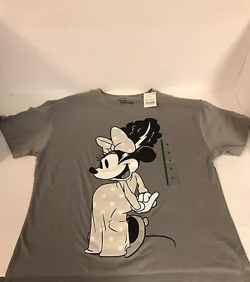 Buy Adult Disney Medium Minnie Mouse Gray T-shirt Bride Of Frankenstein M NWT • 18.04£