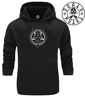 Buy Baphomet Goat Hoodie Music Clothing Rock Metal Pentagram Goth Unholy Satanic Top • 17.99£