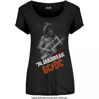 Buy Ladies ACDC Jailbreak Angus Young Rock Official Tee T-Shirt Womens Girls • 15.99£