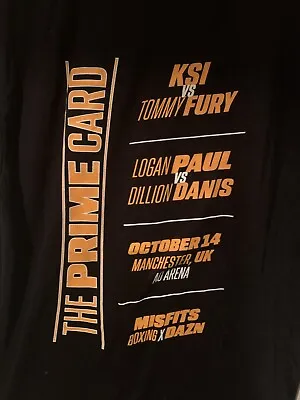 Buy KSI Tommy Fury The Prime Card T-Shirt And Wristband Limited Edition Bundle • 50£