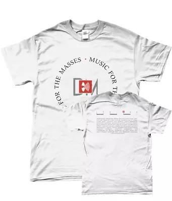 Buy Depeche Mode For The Masses Tour 1987-1988 Ver.3 WHITE Unisex T-shirt • 23.50£