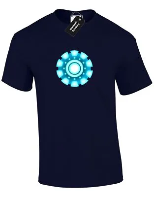 Buy Iron Man Arc Reactor Mens T Shirt Tony Stark Industries Avengers Superhero • 8.99£