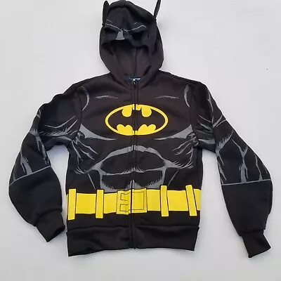 Buy Batman Hoodie Sweatshirt Jacket Zip Up Hood With Mask Logo Youth SM/MED  • 8.50£