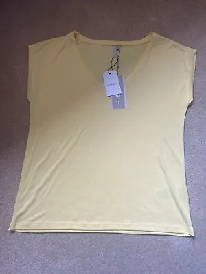 Buy Brand New With Tags Pieces Yellow Drop T-shirt Size L • 10£