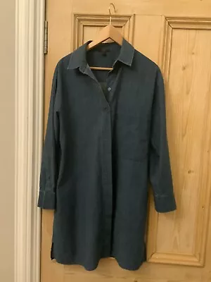 Buy Used, Cos Denim 100% Cotton Long Jacket Size Uk 14 In Clean & Very Gd. Condition • 45£