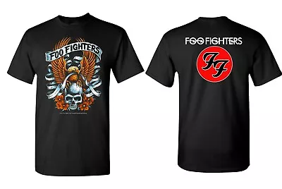 Buy Foo Fighter T Shirt Front & Back Print Black 2XL • 15.99£