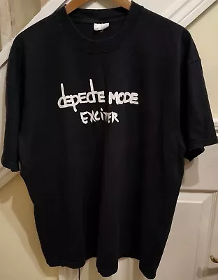 Buy Vintage Depeche Mode 2001 Exciter Tour XL Black T-Shirt Very Good Condition • 21.25£