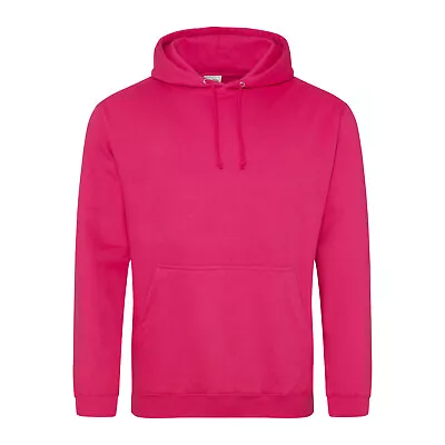 Buy Mens Plain Hoodie Hooded Sweatshirt Womens Casual Jumper Pullover Coat Top AWDis • 16.71£