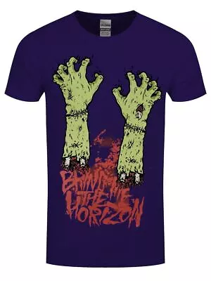 Buy Bring Me The Horizon BMTH T-shirt Zombie Hands Men's Purple • 16.99£