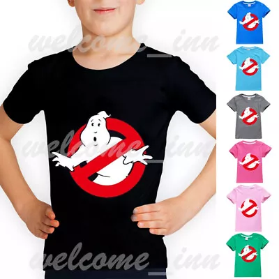 Buy Boys Girls T-Shirts GHOST BUSTER Cotton Kids Casual Short Sleeve Tshirt Tops Tee • 7.49£