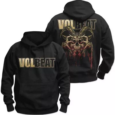 Buy Volbeat 'Bleeding Crown Skull' Black Pullover Hoodie - NEW OFFICIAL • 29.99£