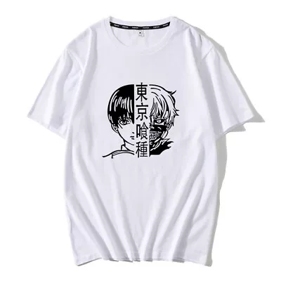 Buy Unisex Fashion T-shirt Anime Tokyo Ghoul TShirt Casual Tees Cotton Hip-hop NEW • 8.28£