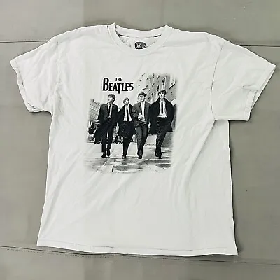 Buy VTG Retro The Beatles Women White Abbey Road Concert Merch T-Shirt-2X Plus-4241 • 11.68£