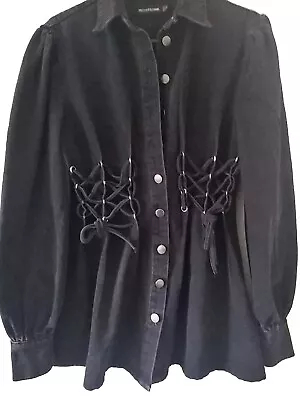 Buy Ladies Black Jean Jacket By Pretty Little Thing Size XS See Size In Description  • 5£