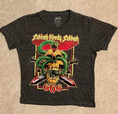Buy Sabbath Bloody Sabbath 666 Black Sabbath, Ozzy T-Shirt, Women’s Size XL • 15.78£