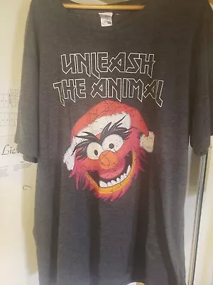 Buy The Muppets Animal Mens T-Shirt Christmas Disney - 2XL • 15.61£
