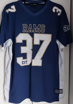 Buy NFL Los Angeles Rams Jersey Style T Shirt Size L • 8£