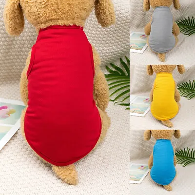 Buy Dog Shirts Sweater T-shirt Floral Small Dog Clothes Puppy Pet Cat Skirt Dog Vest • 2.99£