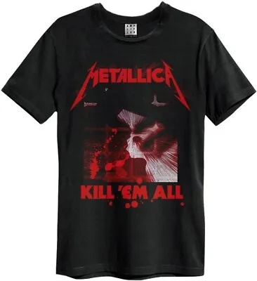 Buy Amplified Unisex T-Shirt Metallica Kill Em All New Black • 31.19£