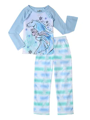 Buy FROZEN II 2 MOVIE Pajamas Girls Size 6 8 S Medium Elsa The Nokk Spirit Horse NWT • 19.76£