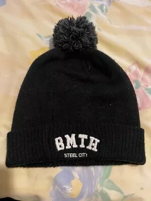 Buy Bring Me The Horizon (BMTH) Genuine Black Bobble Hat - One Size  • 5£