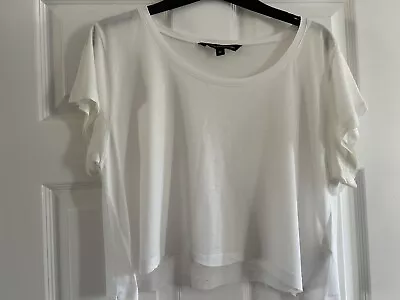 Buy French Connection Cropped Boxy T Shirt Size M • 2£