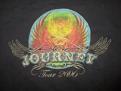 Buy JOURNEY CONCERT T SHIRT Tour Cities Dates 2-Sided 2006 Don't Stop Believing LG • 42.66£