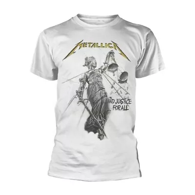 Buy Metallica And Justice For All (White) Official Tee T-Shirt Mens Unisex • 20.56£