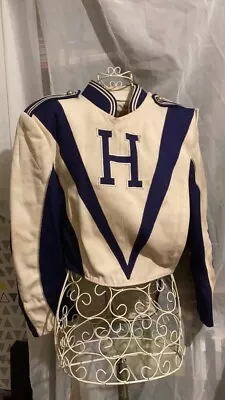 Buy Rare Vintage 1950s-60s USA Hoover Marching Band Jacket White Purple Details S • 45.99£