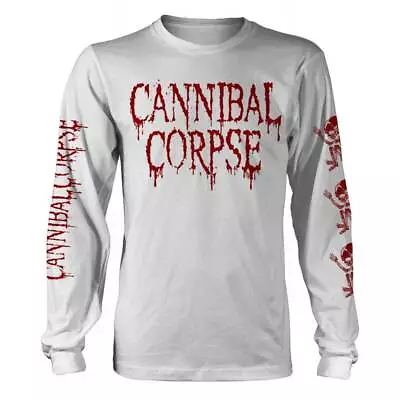 Buy Cannibal Corpse 'Butchered At Birth' White Long Sleeve T Shirt - NEW • 24.99£