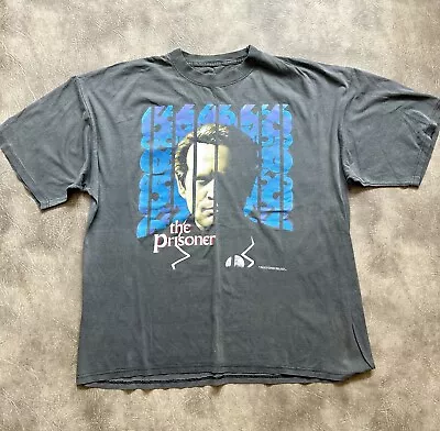 Buy Vintage The Prisoner T Shirt 1992 90s TV Movie Heavy Fade Faded Shirt    • 49£