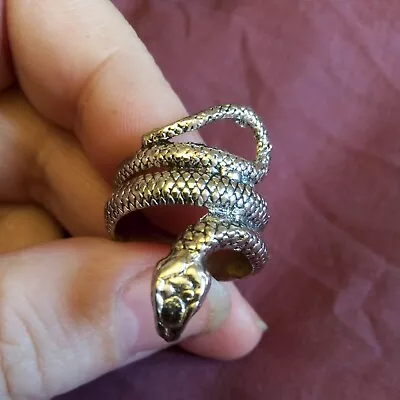 Buy Cool Snake Size UK P Metal Women Girl Men Jewellery Gift • 10£