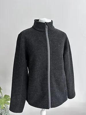 Buy Rohan Hudson Jacket Medium Charcoal Full Zip Up Wool Winter Warm Classic Grey • 24.99£