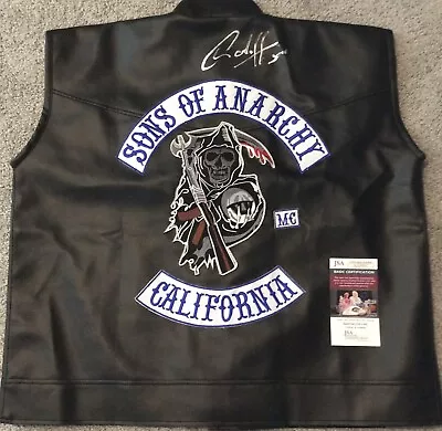 Buy Charlie Hunnam Signed Sons Of Anarchy Motorcycle Biker Vest Jax Teller Jsa Coa • 621.37£