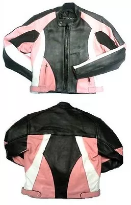 Buy Baby Biker Kids Demon Sport Leather Childs Motorcycle Motorbike Jacket Pink T • 84.99£