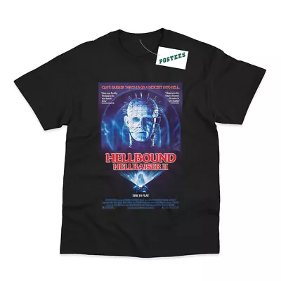 Buy Retro Movie Poster Inspired By Hellraiser Hellbound DTG Printed T-Shirt • 14.45£