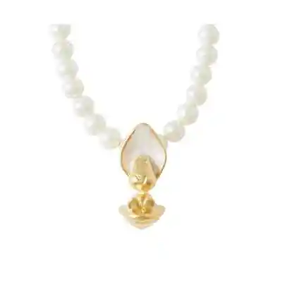 Buy Q-pot. Disney Alice In Wonderland Curious Oyster Pearl Necklace New Japan • 158.76£