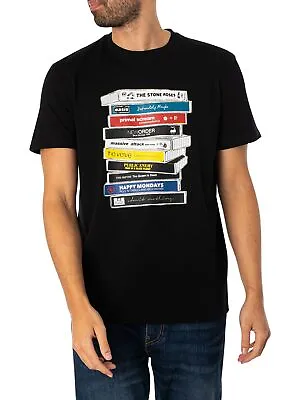 Buy Weekend Offender Men's Cassettes Graphic T-Shirt, Black • 34.95£