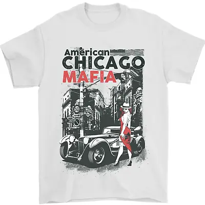 Buy American Chicago Mafia Mens T-Shirt 100% Cotton • 9.48£