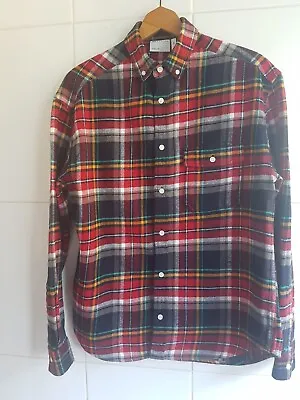 Buy ASOS DESIGN Mens Brushed Flannel 90s Shirt Unisex • 9.99£