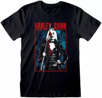 Buy Suicide Squad, The - Harley B And W (Unisex) T-Shirt Black • 23.38£