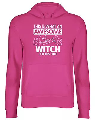 Buy This Is What An Awesome And Amazing Witch Looks Like Men Women Hooded Top Hoodie • 17.99£