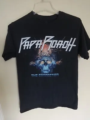 Buy Vintage Papa Roach The Connection Tour Band Graphic Printed T-Shirt Men Small  • 20.84£