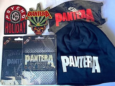 Buy Mixed Lot Of 6 PANTERA Official Licensed Merch Beanie, Patches, Mask • 23.99£
