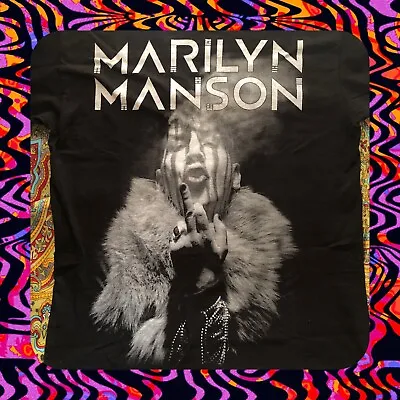 Buy UNWORN VINTAGE MARILYN MANSON T-SHIRT M TOUR DEADSTOCK RARE Early 2000’s • 159.99£