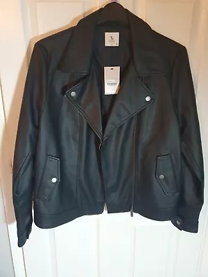 Buy Black Faux Leather Biker Jacket. Tu. 16. New With Tag • 28£