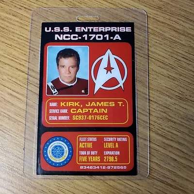 Buy Star Trek ID Badge-Captain James T. Kirk Enterprise 1701-A Cospaly • 7.71£